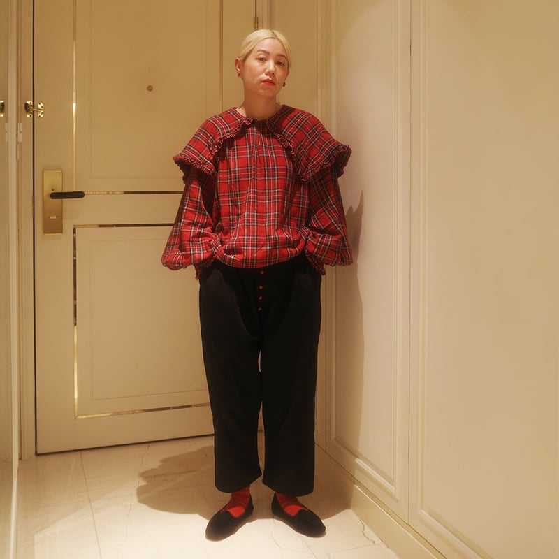 パンツ madder madder many many moon pants MANY MANY MOON PANTS - RED MOON | madder madder