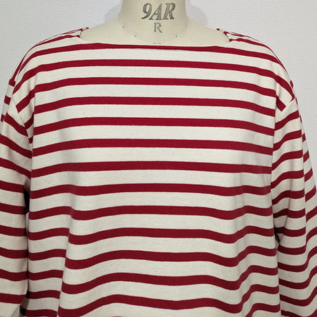 grandpappy's basque shirt - red & off white