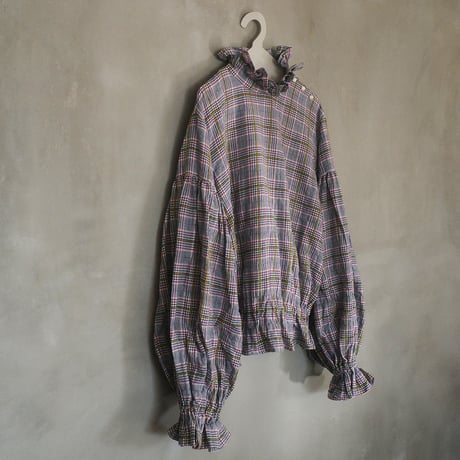 SEASON GAP LAB. check frill blouse - 01