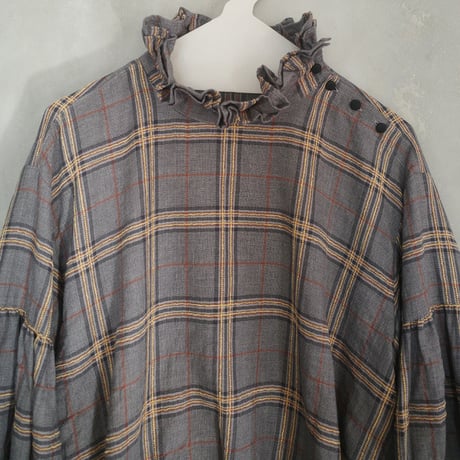 SEASON GAP LAB. check frill blouse - 03