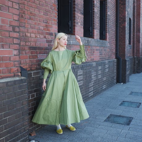 “BOUQUET” lots of little happiness DRESS - GREEN