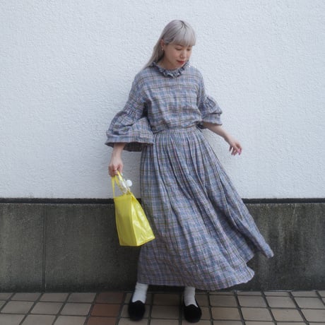 SEASON GAP LAB. check skirt-01