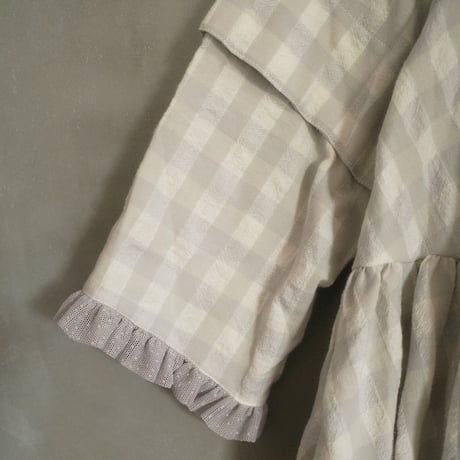 YUKI dress - windows - WHITE×GRAY CHECK