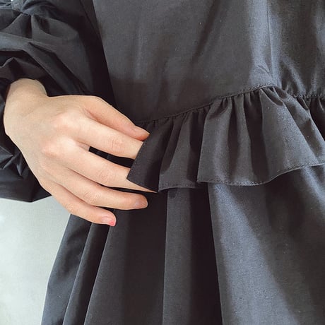 CANDY SLEEVE ANORAK - BLACK