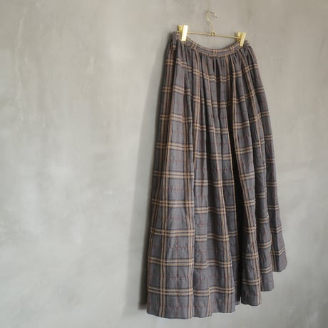 SEASON GAP LAB. check skirt-03