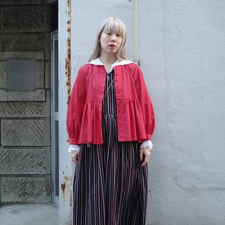 “Zephyrus” first breath  blouse jacket - red