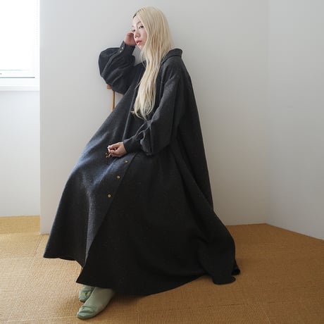 BIG BAAANG! WOOL COTTON  COAT DRESS