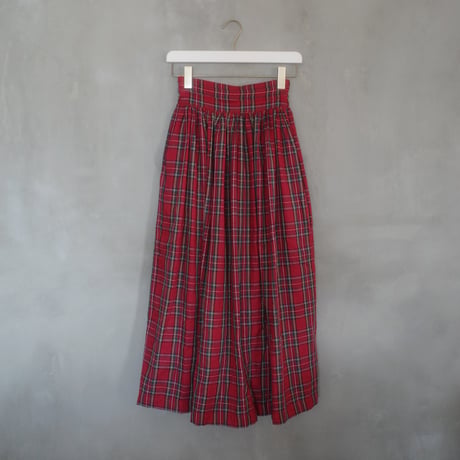 “DERA” CHECK HARVEST FESTIVAL SKIRT