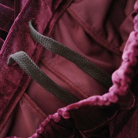 GO GO VINTAGE!  VELOUR PANTS  - garnet