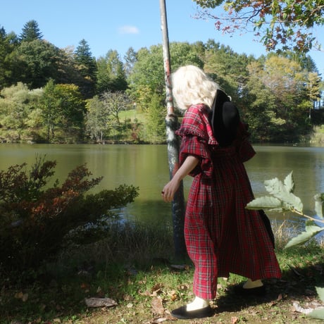 “DERA” CHECK HARVEST FESTIVAL SKIRT
