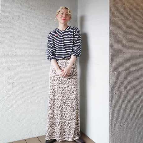 182 sailor collar border tops - calm navy