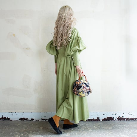 “BOUQUET” lots of little happiness DRESS - GREEN
