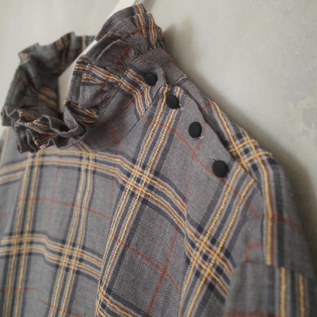 SEASON GAP LAB. check frill blouse - 03