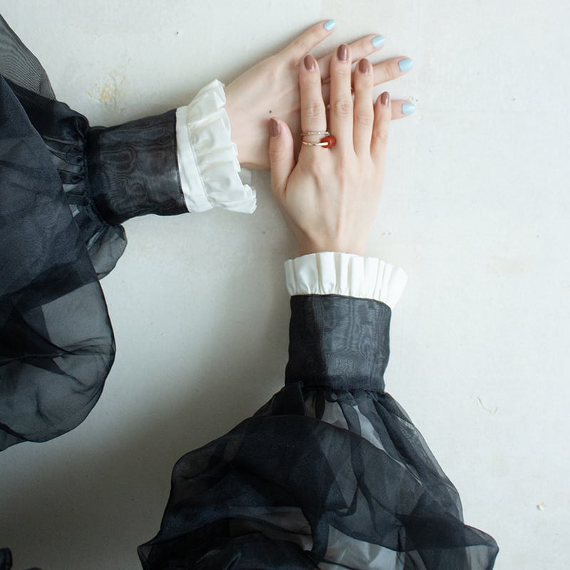 DOLL ORGANZA TUCK DRESS | madder madder