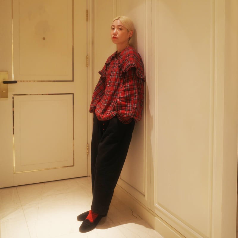 MANY MANY MOON PANTS - RED MOON | madder madder