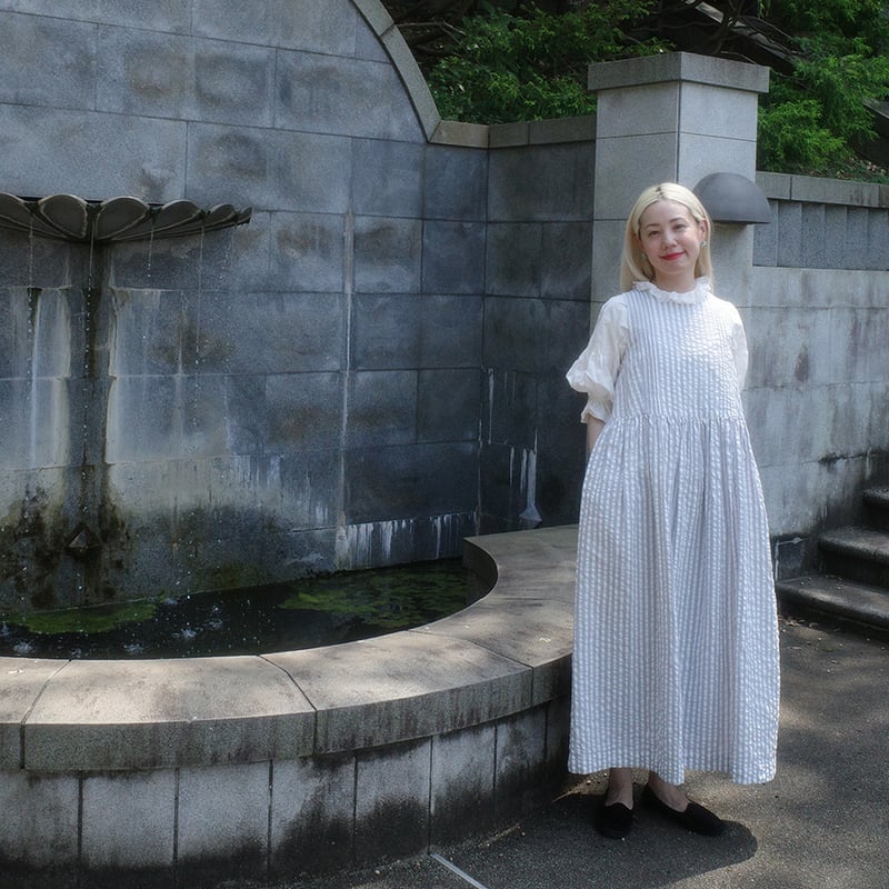 未使用レベル pelleqペレック Shirring striped dress Sandshell Gisele Stripe Midi Dress | Z SUPPLY