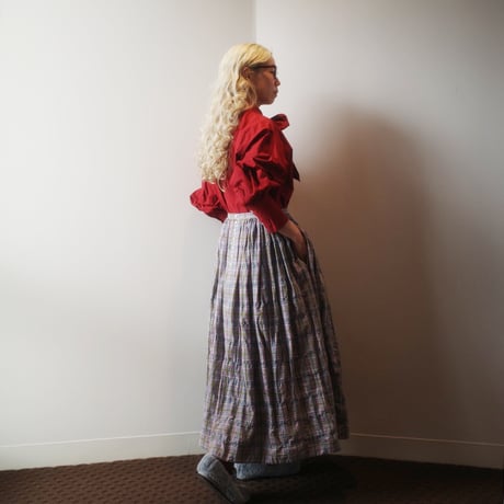 SEASON GAP LAB. check skirt-01