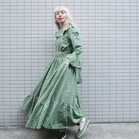 Dumpling　Dreamy　Dress - green