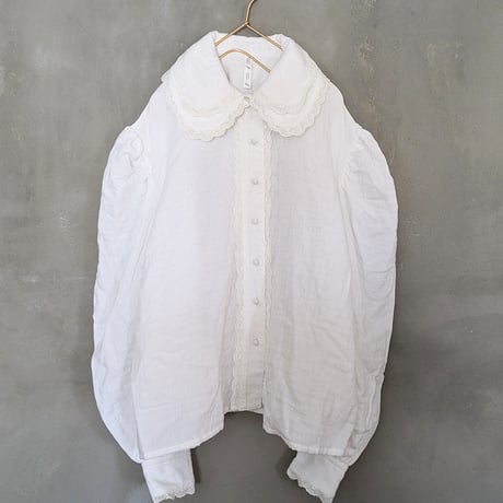 GO GO VINTAGE! BLOUSE - WHITE