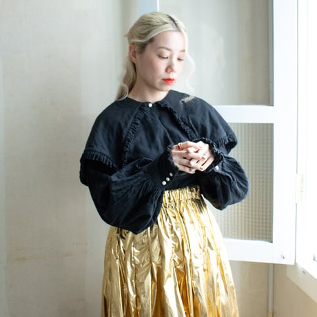 SHELTER BLOUSE - black hole