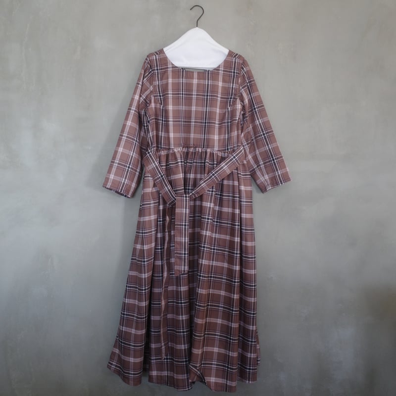 ワンピース madder madder magical sleeve check dress ON/OFF “Luna” magical sleeve check dress | madd