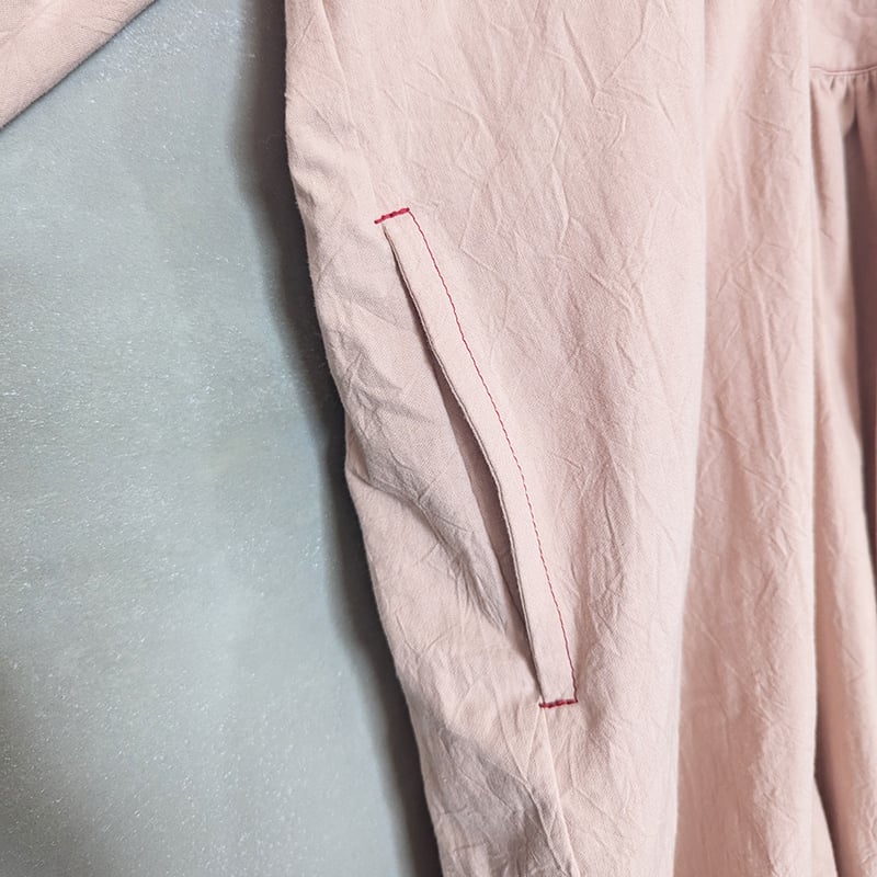 NEIGHBOR'S TEA TOWEL DRESS - PINK | madder madder