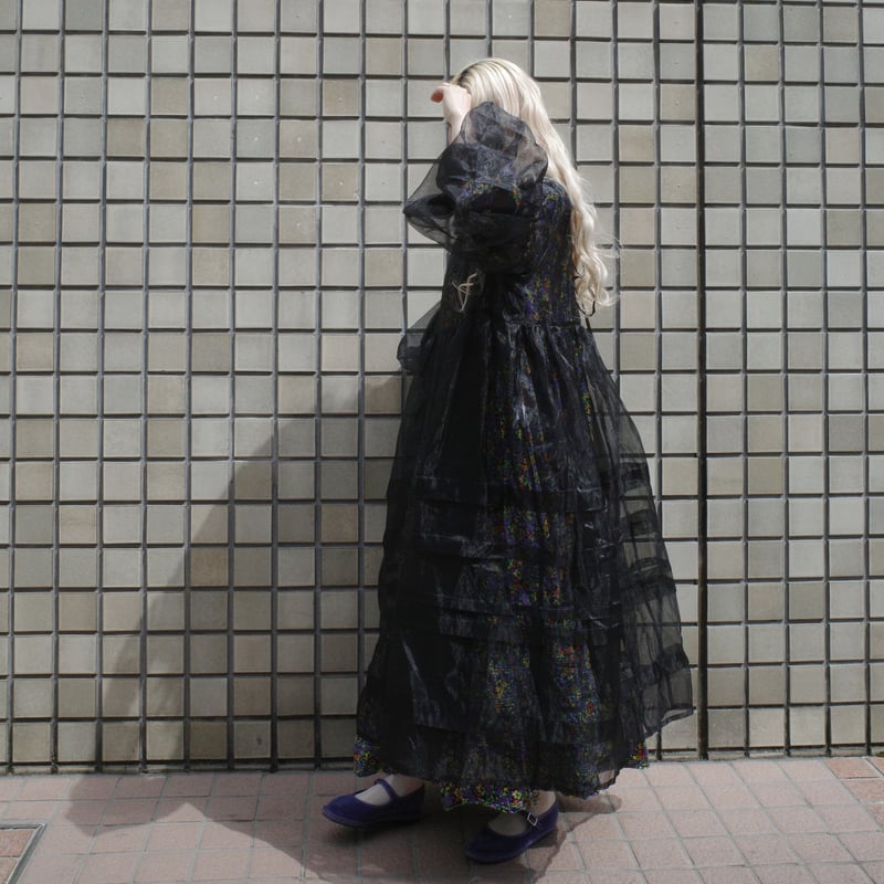 DOLL ORGANZA TUCK DRESS | madder madder