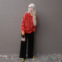 GO GO VINTAGE!  VELOUR PANTS  - onyx