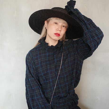 SEASON GAP LAB. check frill blouse - 02
