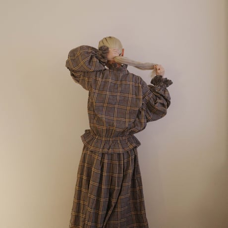 SEASON GAP LAB. check frill blouse - 03