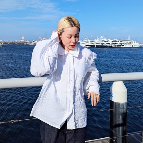 GO GO VINTAGE! BLOUSE - WHITE