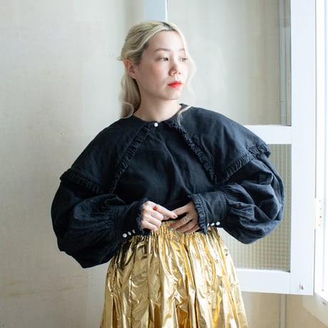 SHELTER BLOUSE - black hole