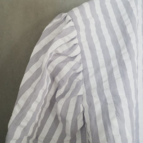 PARASOL STRIPES BLOUSE JACKET - cloudy gray