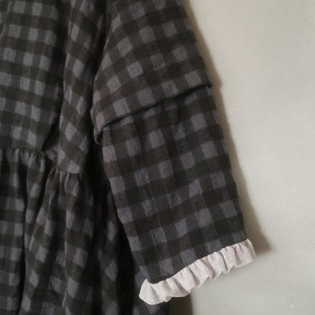YUKI dress - windows - CHARCOAL×GRAY CHECK