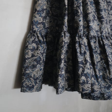 LUCKY PAISLEY DANDAN SKIRT -Moon light river