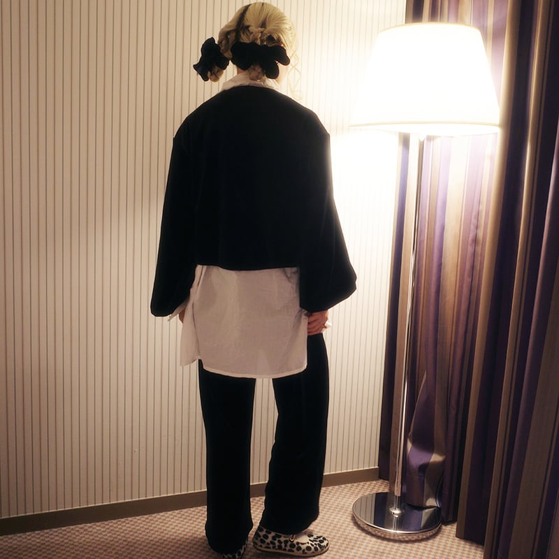 madder madder パンツ　ヤンパン GO GO VINTAGE! VELOUR PANTS - onyx | madder m