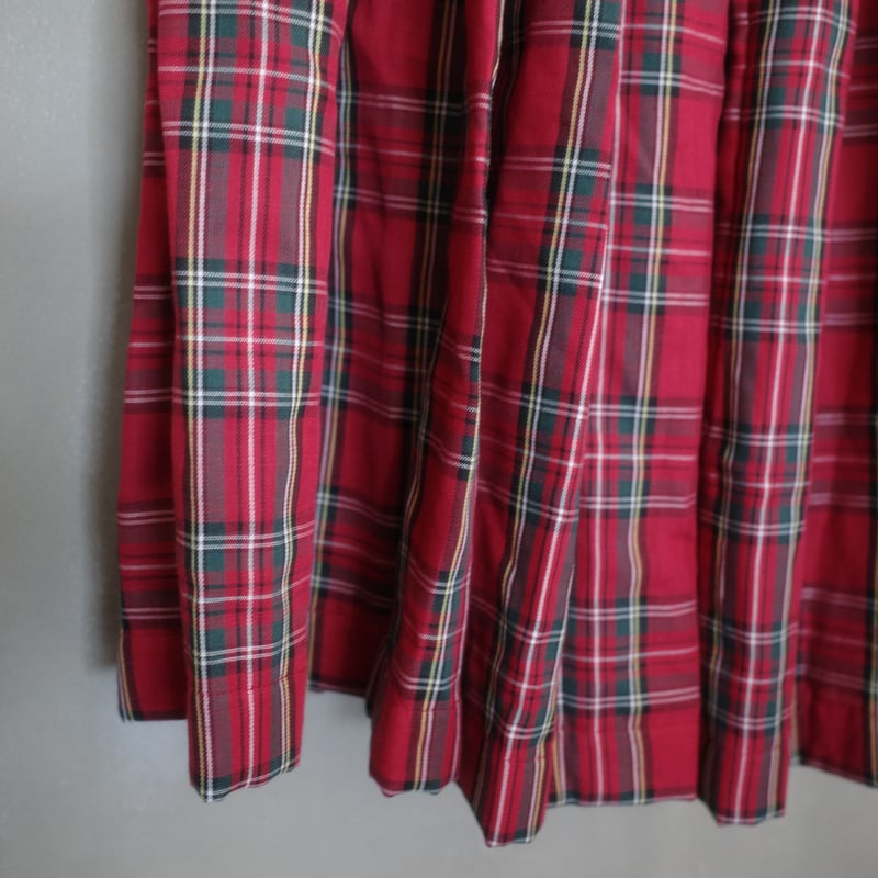 DERA” CHECK HARVEST FESTIVAL SKIRT | madder ma