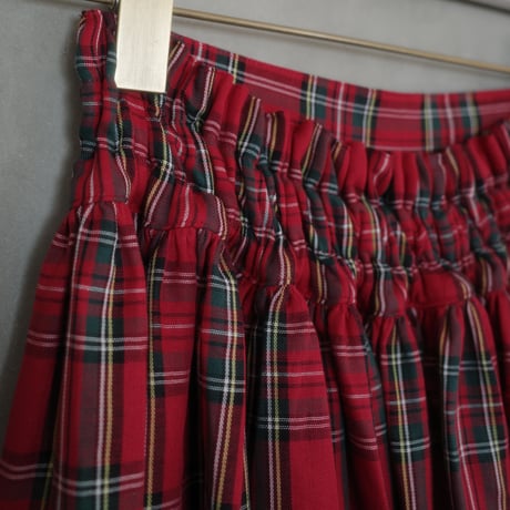 “DERA” CHECK HARVEST FESTIVAL SKIRT