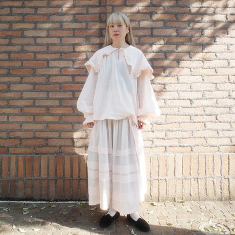 【4/6〜再予約販売】 SHELTER BLOUSE - pink