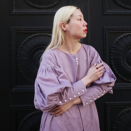 “BOUQUET” lots of little happiness DRESS - MURASAKI