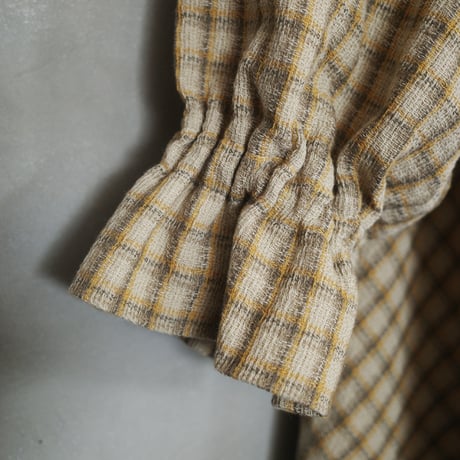ON/OFF CHECK 182 DRESS - BEIGE QUEEN