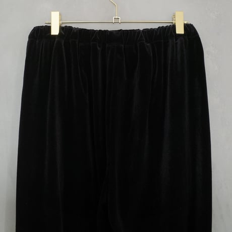 GO GO VINTAGE!  VELOUR PANTS  - onyx