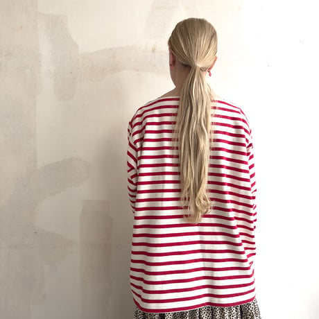 grandpappy's basque shirt - red & off white