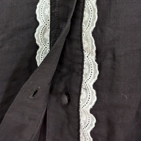 GO GO VINTAGE! BLOUSE - BLACK&WHITE