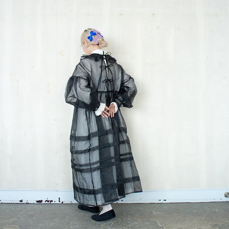 DOLL ORGANZA TUCK DRESS | madder madder