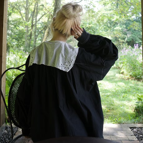 NEIGHBOR’S TEA TOWEL DRESS - BLACK