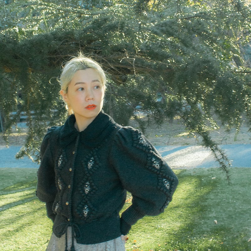 GO GO VINTAGE! BLOUSE - BLACK×BLACK | madder ma