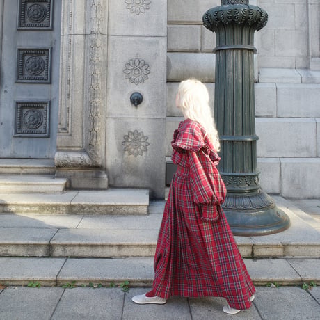 “DERA” CHECK HARVEST FESTIVAL SKIRT