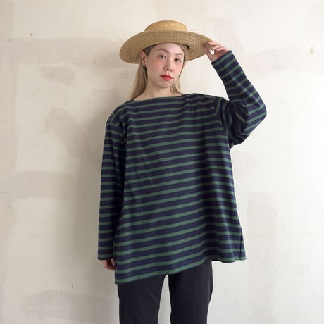grandpappy's basque shirt - green & navy