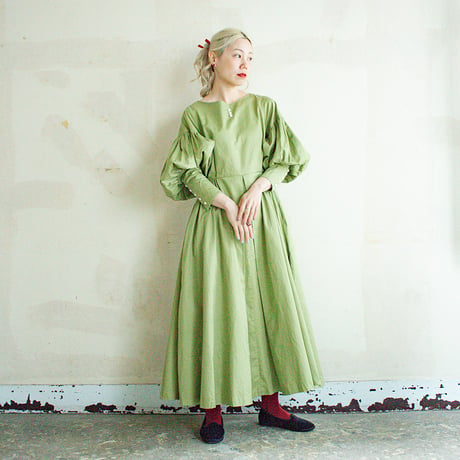“BOUQUET” lots of little happiness DRESS - GREEN